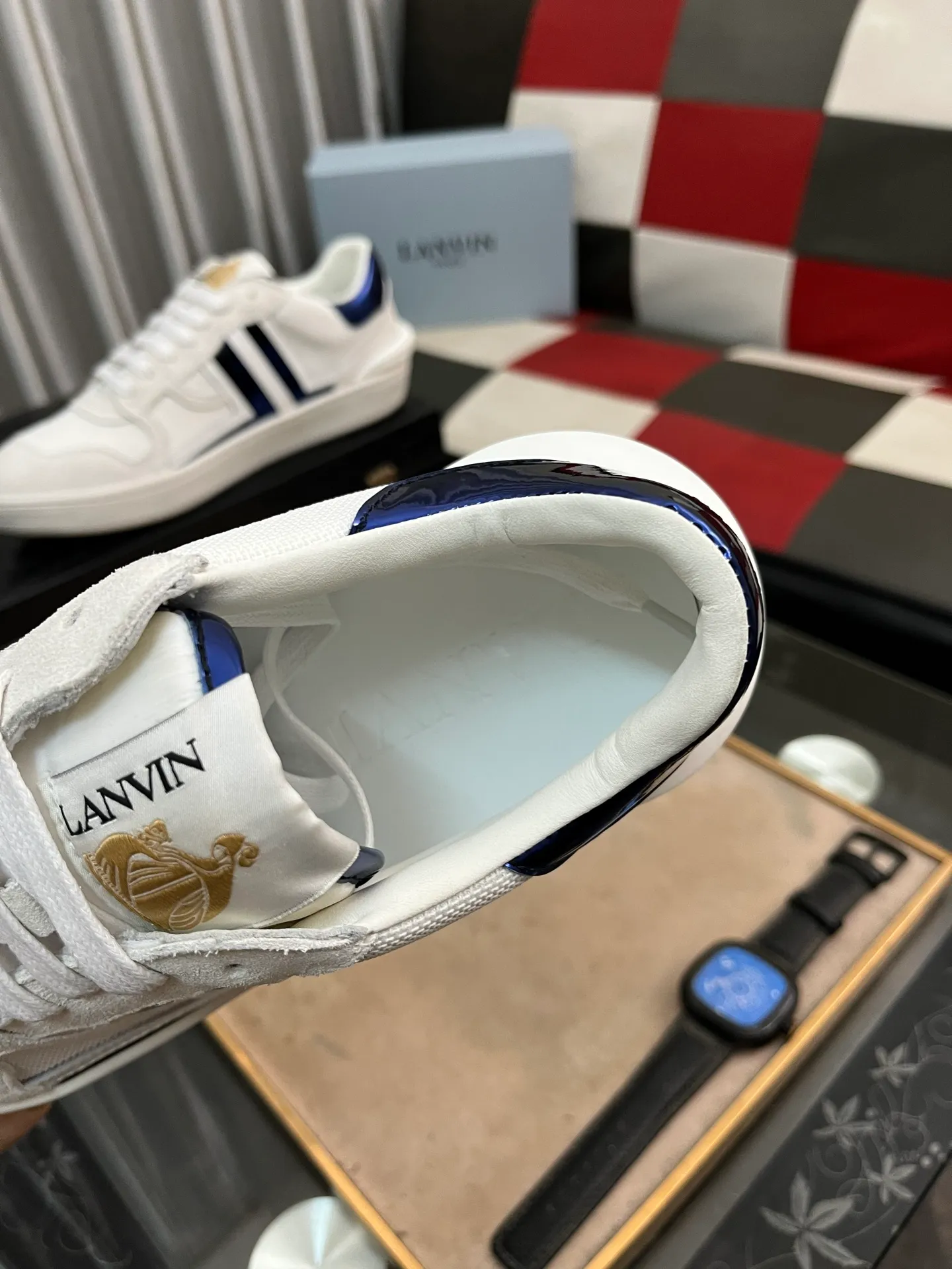 Men's men's shoes 💰540⌚️⌚️❗️Lanvin# Lanvin spring and summer series new colors latest lace up fashion casual forrest shoes running shoes ~ bumpr high quality couple series‼ ️ The latest trendy products of the season 🌈Many bloggers have started buying original models and custom-made them. The uppers are made of nubuck leather. They are very versatile, fashionable and casual, and are comfortable on the feet. Recommended for personal use! The original molded rubber backing with clear logo is wear-resistant. Standard code for couples: female code 35~40, male code 38-45